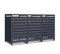 Phoenix Safe Company Phoenix Gb3320Aak Anthracite Triple Wheelie Bin Store / Bin Storage