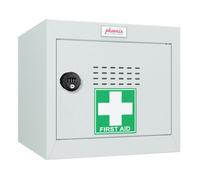 Phoenix Safe Company Phoenix Mc0344Ggc Size 1 Light Grey Medical Cube Locker With Combination Lock