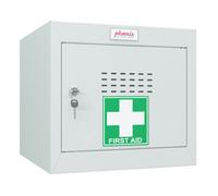 Phoenix Safe Company Phoenix Mc0344Ggk Size 1 Light Grey Medical Cube Locker With Key Lock