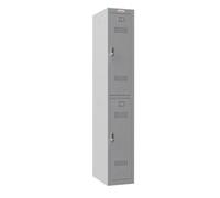 Phoenix Safe Company Phoenix Pl Series Pl1230Gge 1 Column 2 Door Personal Locker In Grey With Electronic Locks
