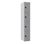 Phoenix Safe Company Phoenix Pl Series Pl1430Ggc 1 Column 4 Door Personal Locker In Grey With Combination Locks