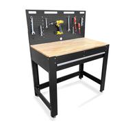 Phoenix Safe Company Phoenix Tw4501B Premium Tool Workbench With Rubber Wood Work Surface