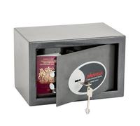 Phoenix Vela Home and Office Security Safe with Key Lock Size 1, Grey