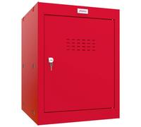 Phoenix Safe Company Red Cube Locker with Key Lock, CL0544RRK, 66 Liters | Size: 500mm Phoenix Safe Company Red 500mm