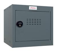 Phoenix Safe Company Size 1 Dark Grey Cube Locker with Combination Lock, CL0344AAC, 44L Phoenix Safe Company Grey