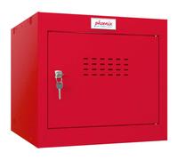 Phoenix CL0344RRK Size 1 Red Cube Locker with Key Lock