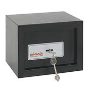 Phoenix Compact Home Office SS0721K Security Safe with Key Lock, black
