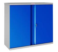 Phoenix Safe Company Stationery Cupboard in Blue with Key Lock, SC1010GBK, 351L | Size: 100 cm Phoenix Safe Company Blue 100 cm
