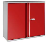 Phoenix Safe Company Stationery Cupboard in Red with Electronic Lock, SC1010GRE | Size: 100 cm Phoenix Safe Company Red 100 cm