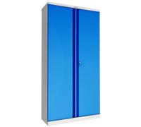 Phoenix SCL Series Regular Door Cupboard Steel 4 Shelf 915 x 370 x 1,830 mm Blue, Grey