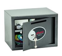 Phoenix Safe Company Vela Deposit Home and Office SS0802KD Size 2 Security Safe with Key Lock , Metal, Metallic Graphite