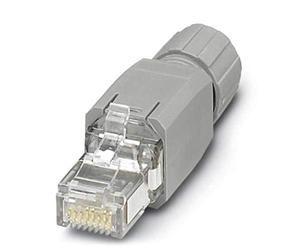 Phoenix Safe Contact VS-PN-RJ45-5-Q/IP20 RJ45 Connector, Protection Class IP20, 4 Pin Numbers, Connection Type IDC Quick Connection, Traffic Grey, 1658435