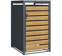 Phoenix Safe Phoenix GB1168AWK Wood Effect Single Wheelie Bin Store / Bin Storage - Wood Effect