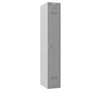Phoenix Safe Phoenix PL 300D Series PL1133GGK 1 Column 1 Door Personal locker in Grey with Key Lock - Grey - Steel - 20