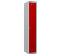 Phoenix Safe Phoenix PL 300D Series PL1133GRK 1 Column 1 Door Personal locker in Red with Key Lock - Red - Steel - 20