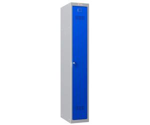 Phoenix Safe Phoenix PL Series PL1130GBK 1 Column 1 Door Personal Locker Grey Body/Blue Door with Key Lock - Blue - Steel - 20