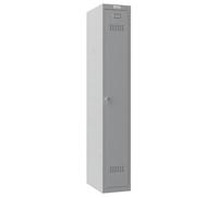 Phoenix Safe Phoenix PL Series PL1130GGK 1 Column 1 Door Personal locker in Grey with Key Lock - Grey - Steel - 20