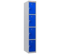 Phoenix Safe Company Personal Locker in Grey/Blue w/ Key Lock, PL1430GBK, 60.5L | Size: 180 cm x 100 cm Phoenix Safe Company Multicolor 180 cm x 100 cm
