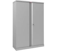 Phoenix SCL Series SCL1491GGK 2 Door 3 Shelf Steel Storage Cupboard in Grey with Key Lock