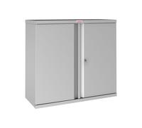 Phoenix SCL Steel Storage Office Cupboards With Key Lock, 1 Shelf - 92wx37dx83h (cm), Grey, Express Delivery