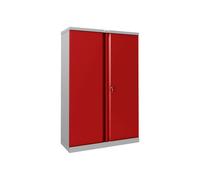 Phoenix SCL Steel Storage Office Cupboards With Key Lock, 3 Shelf - 92wx37dx140h (cm), Red, Fully Installed