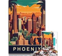 Phoenix Skyline 1000 Piece Jigsaw Puzzle for Adults And Teenagers,Learning Educational Toy for Is Ideal As A Gift for The Whole Family 38x26cm