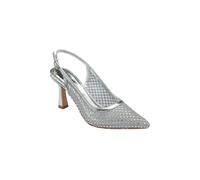 'Phoenix' Slingback Court Shoes Lotus Silver 6