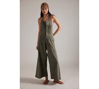 Phoenix Solid Overalls at Free People in Dusty Olive, Size: XS - female