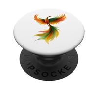 Phoenix Spiritual Bird Fire Phoenix Reborn Mythology Lover PopSockets Adhesive PopGrip
