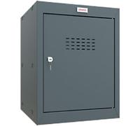 Phoenix Steel Locker 1 Doors Key lock 400 x 400 x 520 mm Anthracite Grey