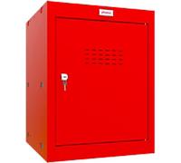 Phoenix Steel Locker 1 Doors Key lock 400 x 400 x 520 mm Red