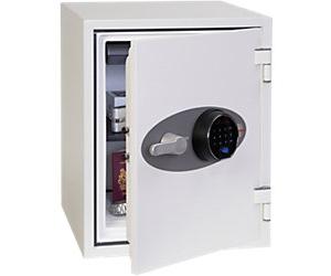 Phoenix Titan Fireproof Safe with Fingerprint Lock 36L FS1283F 515 x 400 x 440 mm White