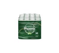 Phoenix Toilet Rolls - 60 Pack 3 Ply Aloe Vera Scented Toilet Paper Bulk Buy Soft Quilted Sustainably Sourced Eco Friendly Luxury Bathroom Tissue