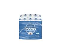 Phoenix Toilet Rolls - 60 Pack 3 Ply Supreme Unscented Toilet Paper Bulk Buy Soft Quilted Sustainably Sourced Eco Friendly Luxury Bathroom Tissue