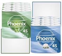 Phoenix Toilet Rolls - 90 Pack | 3 Ply Aloe Vera Scented & Quilted Luxury Unscented Toilet Paper | Bulk Buy, Soft, Quilted, Sustainably Sourced, Eco- Friendly Luxury Bathroom Tissue