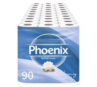 Phoenix Toilet Rolls - 90 Pack | 3 Ply Fragrance Free Toilet Paper |