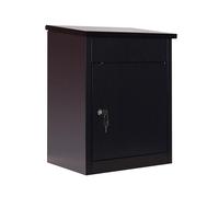 Phoenix Top Loading Parcel Box with Key Lock Black PB0581BK