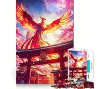 Phoenix Torii Pathway Japa 1000 Piece Jigsaws for Teenagers Puzzle Mental Toy Peaceful Time Premium Cut Artistic Gift (38x26cm)