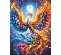 Phoenix Under The Moon 1000 Pcs Jigsaw Puzzle Bundle Wildlife Pet Cute Family Puzzle Lovers Fun Family Game Mindful Activity Spring Cardboard 1000 PCS