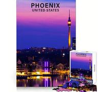 Phoenix United States for Adults 1000 Piece Jigsaw Puzzle Mind Exercise Toy Family Joy Precision Cut Lovely Gift (38x26cm)
