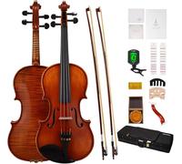 PHOENIX Violin 4/4 Full Size Set, Fiddle Solid Wood Includes accessories