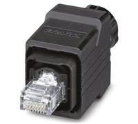 Phoenix VS-PPC-C1-RJ45-POBK-PG9-4Q5 RJ-45 Black Wire Connector - Wire Connectors (RJ-45, Black, Cat5e, Nickel/Gold, IP67, 1 A)