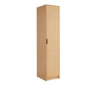 Phoenix Wardrobe 1 Door Space Saving Oak Effect Bedroom Clothing Storage