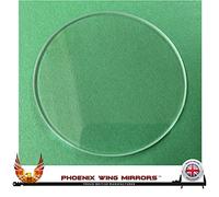 Phoenix Wing Mirrors 90mm Diameter Instrument Gauge Replacement Glass Flat 2mm Thickness. UK Made.