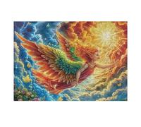 Phoenix Wings Sunset Glow 300 Piece Jigsaw Puzzle for Adults Sick Day Activity Gentle Distraction No Dust Pieces Great Gift for Get Well Soon 300 PCS