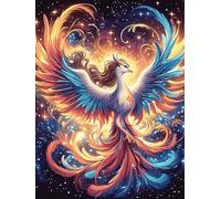Phoenix with Cosmic Colors 300 Piece Jigsaw Puzzle for Adults Wildlife Pet Jigsaw Weekend Parent Activity After Work Stress Relief Vibrant Artwork Home Wall 300 PCS