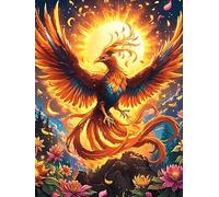 Phoenix with Fiery Wings Under The Sun 300 Piece Count Premium Jigsaw Puzzle Wildlife Pet Cute For Adults Teens 14+ Concentration Training Indoor Game Family Game Night Sturdy Paperboard 300 PCS