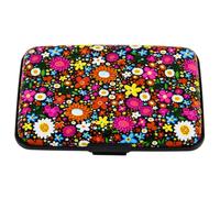 Phoenix Women RFID Card & ID Cases - Paisley Designs, Aluminium, Anti Scan Theft Protectors, Strong Wallet (Small Flowers)