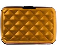 Phoenix Women's Paisley Design Card & ID Case - RFID Theft Protector, Aluminium, Strong Wallet (Gold)