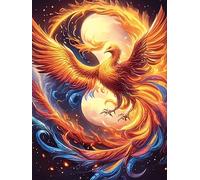 Phoenix Yin-Yang Art 1000 Piece Jigsaw Puzzle for Adults Teens Wildlife Pet Post Work Wind Down Mind Calming Whimsical Design for Friends 1000 PCS